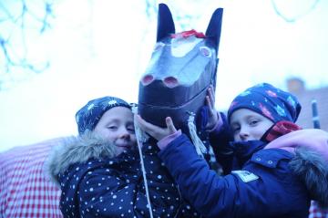Tradiční obchůzka klibny a kozlíků v Kovářově u Milevska