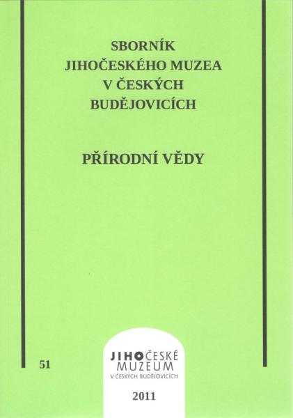 Sborník Jihočeského muzea v Českých Budějovicích, Přírodní vědy, 51/2011